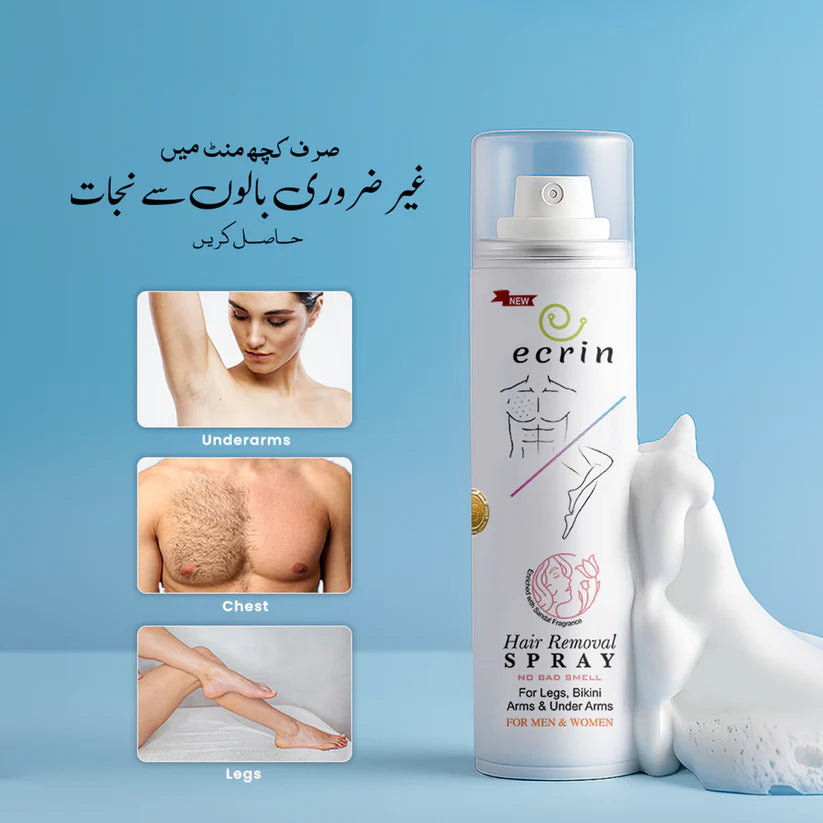 Ecrin Hair Removal Spray Instant Smooth Skin Formula