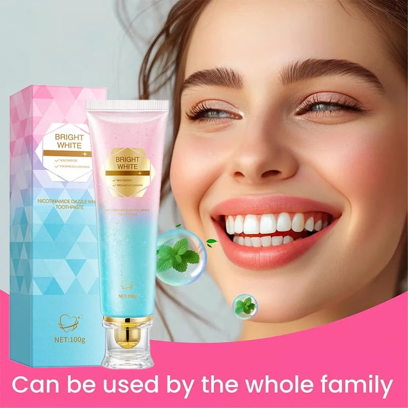 Niacinamide Whitening Toothpaste 2-Pack Natural Teeth Whitening & Gum Care